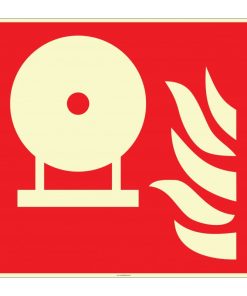 Fosforlu Sabit Yangın Söndürme Tankı İşareti Levhası