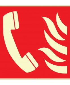 Fosforlu Acil Yangın Telefonu İşareti Levhası/Etiketi Satın Al