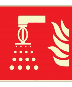 Fosforlu Yağmurlama Sistemi Kontrol Paneli İşareti/Levhası