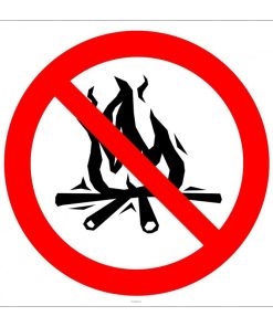 Ateş Yakmak Yasaktır İşareti/Levhası/Etiketi - Hızlı Kargo
