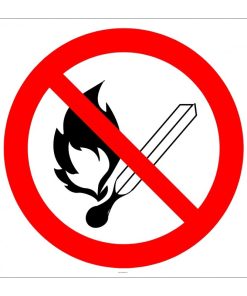Açık Alev, Ateş Yakmak Yasaktır İşareti/Levhası/Etiketi Satın Al