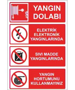 Yangın Dolabı Tabelası - Acil Durum İşareti Levhası