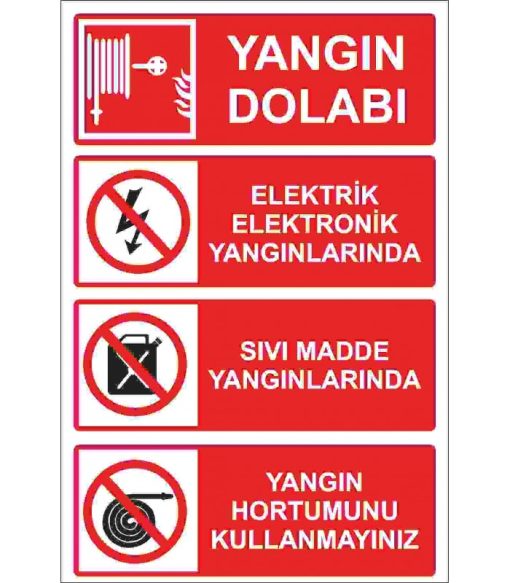 Yangın Dolabı Tabelası - Acil Durum İşareti Levhası