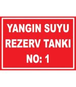 Yangın Suyu Rezerv Tankı Levhası - Acil Durum Su Deposu