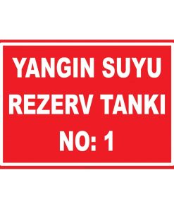 Yangın Suyu Rezerv Tankı Levhası - Acil Durum Su Deposu