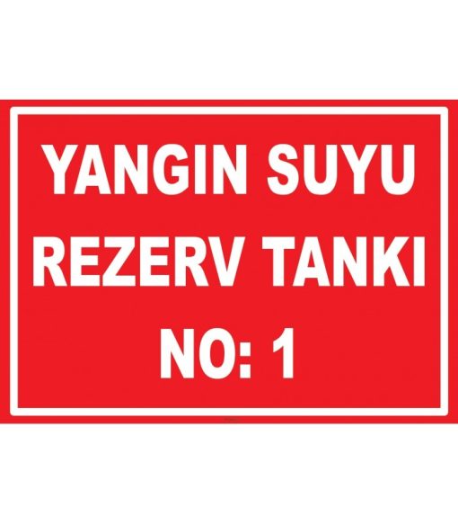 Yangın Suyu Rezerv Tankı Levhası - Acil Durum Su Deposu