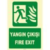 Fosforlu Yangın Çıkışı / Fire Exit Levhası - Acil Durum Tabelası