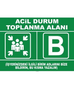 Acil Durum Toplanma Alanı Levhası | Güvenlik, Hızlı Kargo