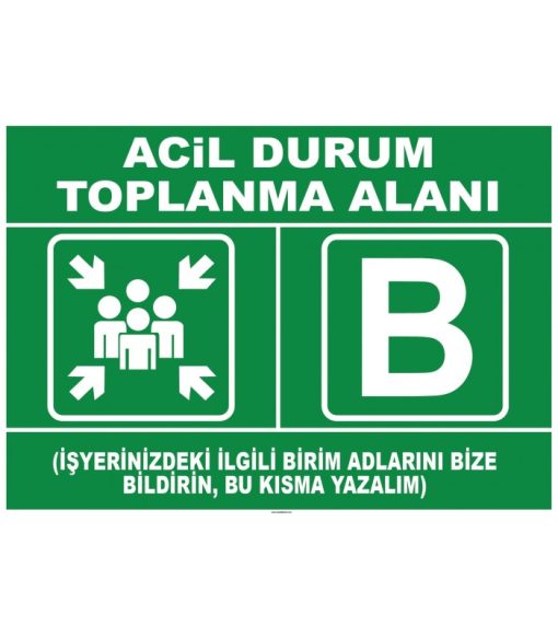 Acil Durum Toplanma Alanı Levhası | Güvenlik, Hızlı Kargo