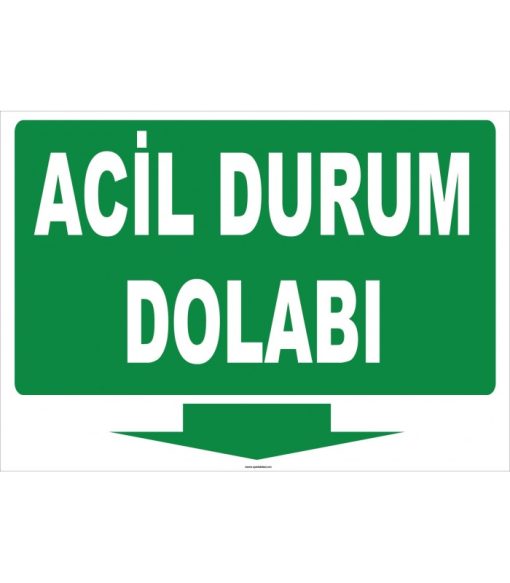 Acil Durum Dolabı - Yeşil Beyaz Renk Seçeneğiyle Hemen Satın Al
