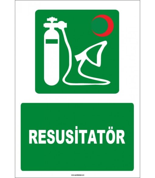 ISO 7010 Acil Durum Resusitatör Cihazı Levhası