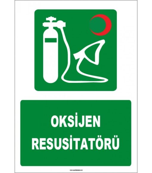 ISO 7010 Oksijen Resusitatörü: Acil Durum Solunum Cihazı