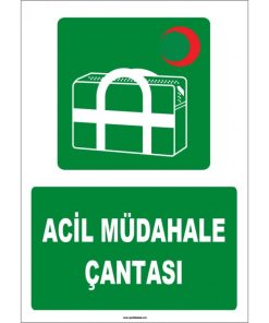 ISO 7010 Acil Müdahale Çantası - Güvenlik ve İlk Yardım