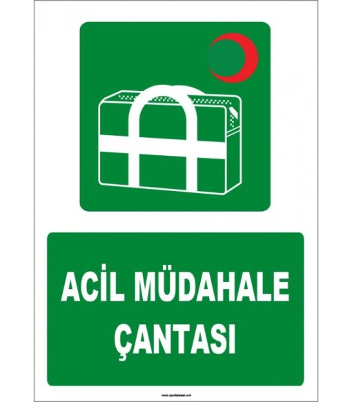 ISO 7010 Acil Müdahale Çantası - Güvenlik ve İlk Yardım