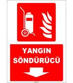 ISO 7010 Tekerlekli Yangın Söndürücü Levhası, Hızlı Kargo