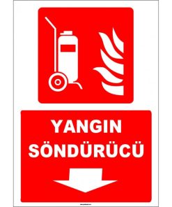 ISO 7010 Tekerlekli Yangın Söndürücü Levhası, Hızlı Kargo