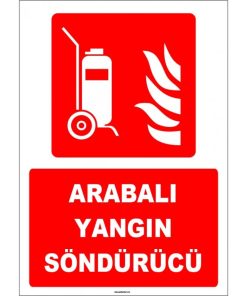 ISO 7010 Arabalı Yangın Söndürücü - Yüksek Kalite, Hızlı Kargo