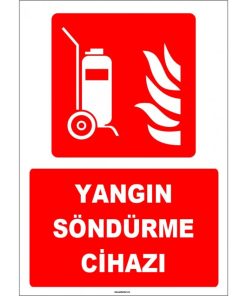 Tekerlekli Yangın Söndürme Cihazı - ISO 7010 Onaylı Güvenlik