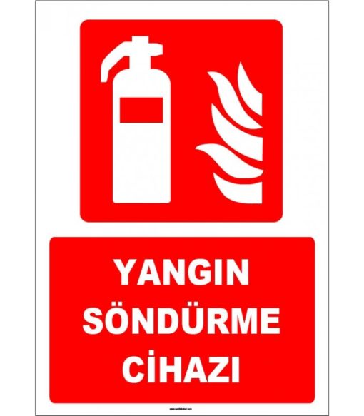 ISO 7010 Yangın Söndürme Cihazı: Acil Durum Güvenlik İşareti