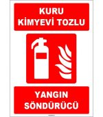 ISO 7010 Kuru Kimyevi Tozlu Yangın Söndürücü | Acil Güvenlik