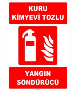 ISO 7010 Kuru Kimyevi Tozlu Yangın Söndürücü | Acil Güvenlik