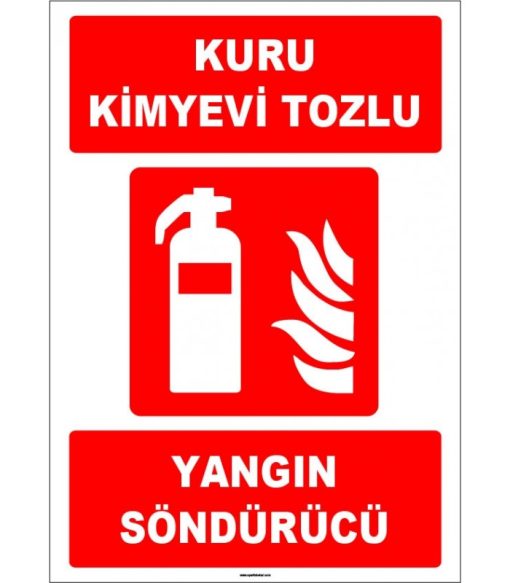 ISO 7010 Kuru Kimyevi Tozlu Yangın Söndürücü | Acil Güvenlik