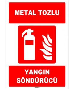 ISO 7010 Metal Tozlu Yangın Söndürücü: Acil Durum Güvenliği