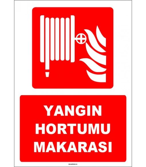 ISO 7010 Yangın Hortumu Makarası - Acil Durum İçin Güvenlik