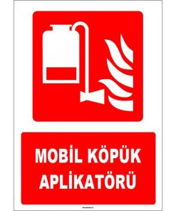 ISO 7010 Uyumlu Mobil Köpük Aplikatörü - Yangın Söndürücü