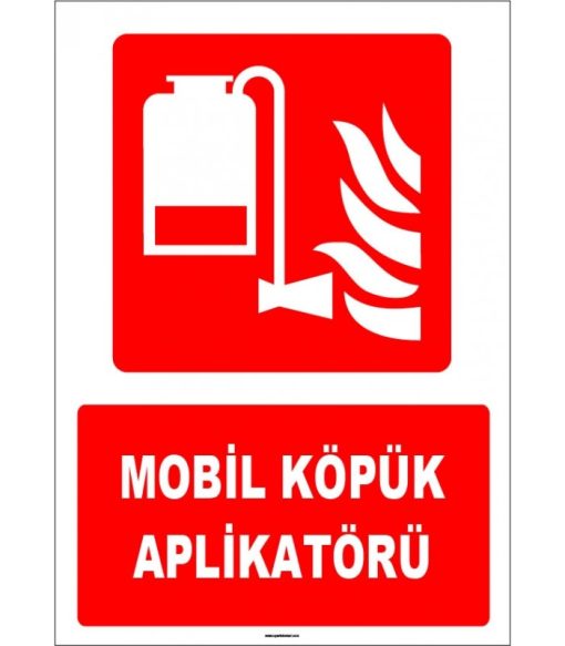 ISO 7010 Uyumlu Mobil Köpük Aplikatörü - Yangın Söndürücü