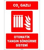 CO2 Gazlı Otomatik Yangın Söndürme Sistemi (ISO 7010)