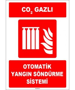 CO2 Gazlı Otomatik Yangın Söndürme Sistemi (ISO 7010)