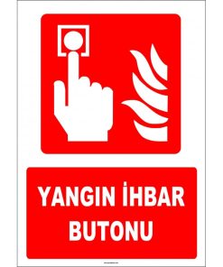 ISO 7010 Yangın İhbar Butonu - Acil Durum Alarmı