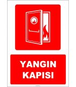 Yangın Kapısı Levhası - Acil Çıkış Güvenlik İşareti