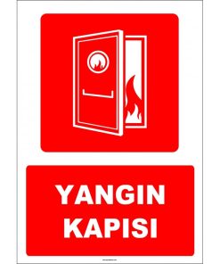 Yangın Kapısı Levhası - Acil Çıkış Güvenlik İşareti