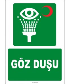 ISO 7010 Göz Duşu: Acil Durumda Güvenli Göz Yıkama Sistemi