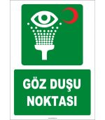 ISO 7010 Göz Duşu Noktası: Güvenli ve Acil Kullanım Tabelası