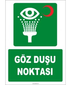 ISO 7010 Göz Duşu Noktası: Güvenli ve Acil Kullanım Tabelası
