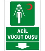 ISO 7010 Acil Vücut Duşu - Güvenli ve Hızlı Kurtarma Çözümü