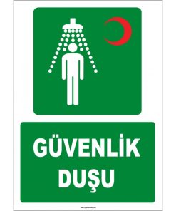 ISO 7010 Güvenlik Duşu: Acil Durum Güvenlik Levhası