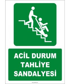 Acil Durum Tahliye Sandalyesi - ISO 7010 Güvenlik Ekipmanı