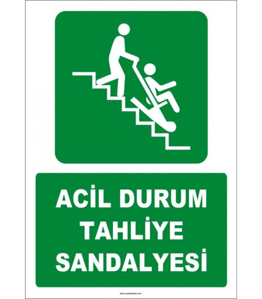 Acil Durum Tahliye Sandalyesi - ISO 7010 Güvenlik Ekipmanı