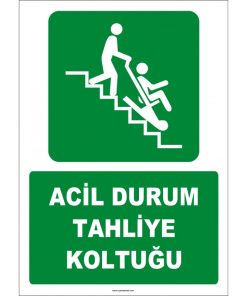 Acil Durum Tahliye Koltuğu (ISO 7010) - Güvenli Çıkış Çözümü