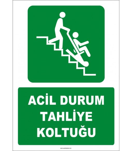 Acil Durum Tahliye Koltuğu (ISO 7010) - Güvenli Çıkış Çözümü