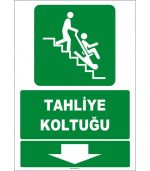 ISO 7010 Tahliye Koltuğu: Güvenli Acil Çıkış Aşağıda