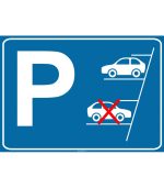 Acil Çıkış Alanı İçin Araçları Geri Geri Park Etme Levhası