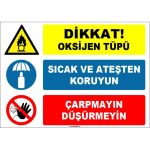 Oksijen Tüpü Güvenlik Levhası: Sıcaklık, Ateş ve Darbeye Karşı Koruma