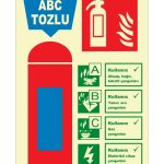 Fosforlu ABC Tozlu Yangın Söndürücü - Acil Durum Güvenliği