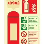 Fosforlu Köpüklü Yangın Söndürücü - Acil Durum Güvenlik Ürünü