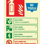 Fosforlu BC Tozlu Yangın Söndürücü: Acil Durum Güvenliği